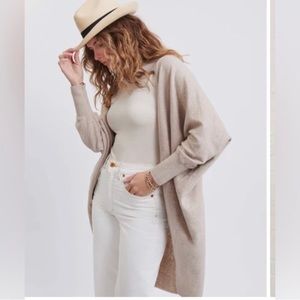 Mink colored cashmere blend Kimono sweater